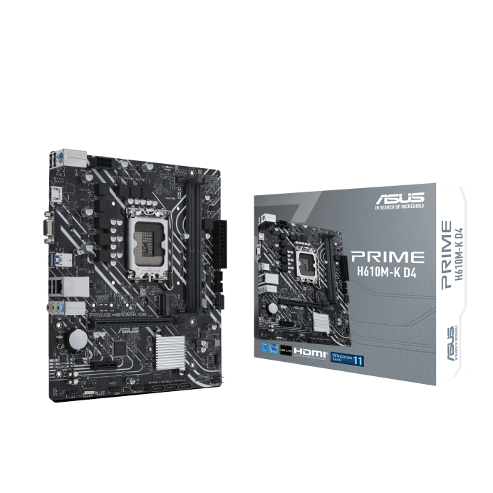 جعبه مادربرد ASUS PRIME H610M-K D4 